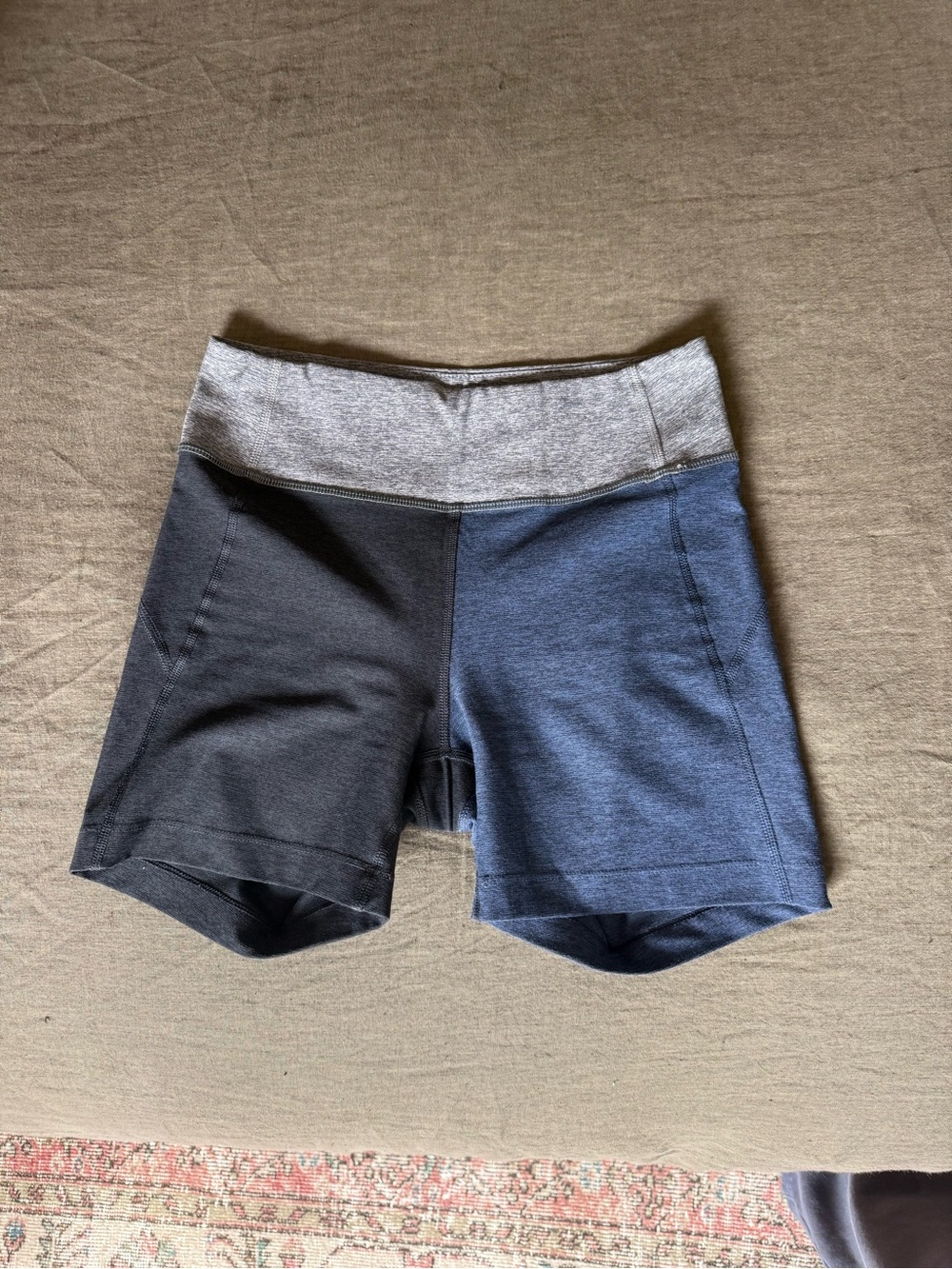 Outdoor Voices Two-Tone Athletic Shorts